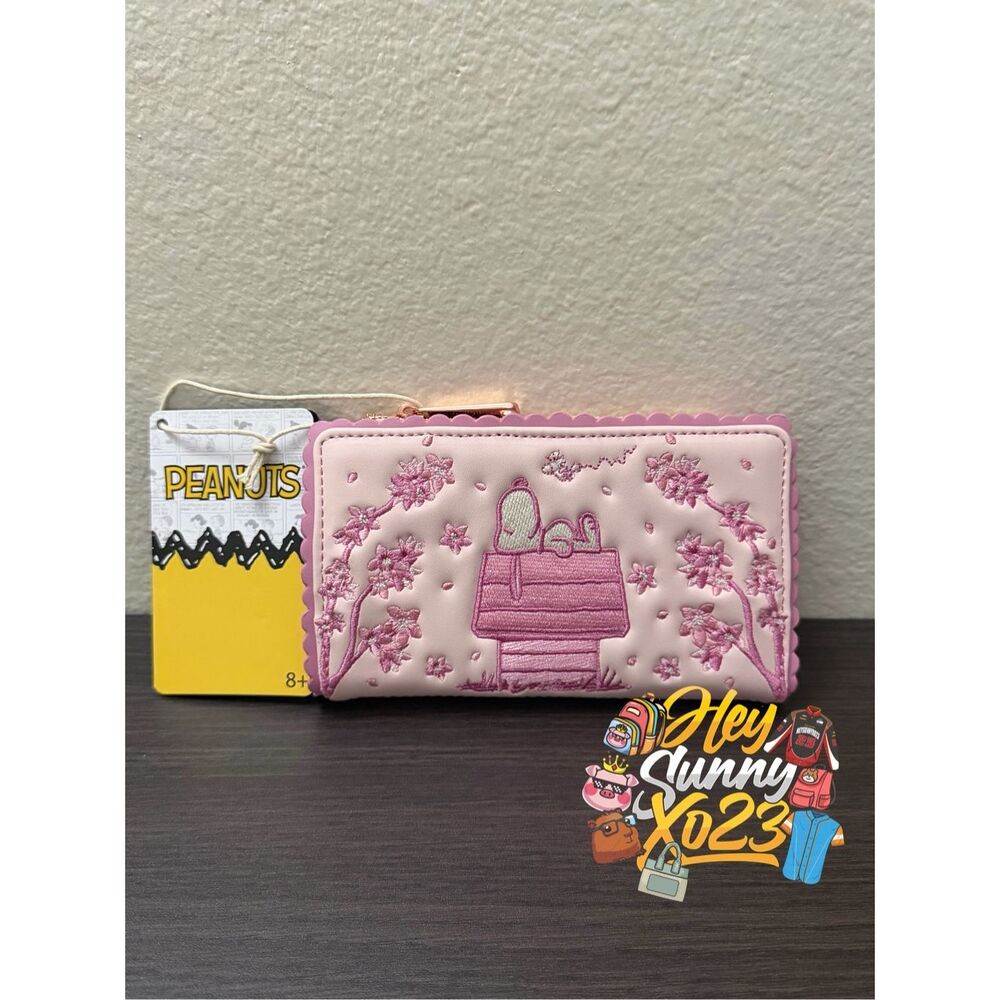 Loungefly Peanuts Snoopy Cherry Blossom Wallet